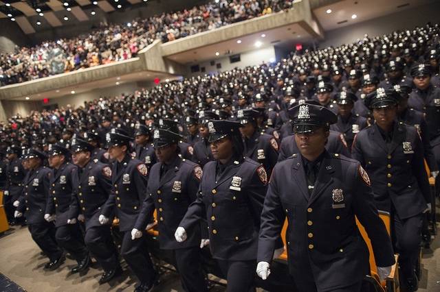 Rikers' new class of guards at Friday's swearing in ceremony